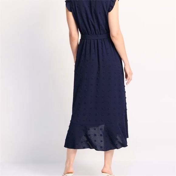 Daniel Rain Navy Swiss Dot Dress - Picture 8 of 9